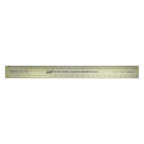 Excel Blades Deluxe Scale Model Reference 12" Ruler, 1/64 mm N HO O & G Gauges 12pk 55778